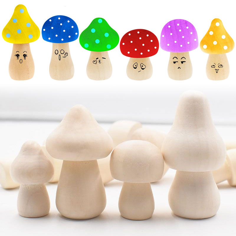 5PCS Mini Unfinished Wooden Mu - Diy Automation Projects recension och pris