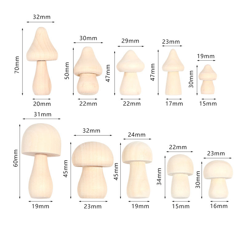 5PCS Mini Unfinished Wooden Mu - Diy Automation Projects recension och pris