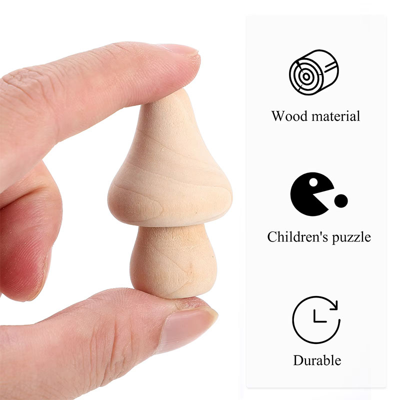 5PCS Mini Unfinished Wooden Mu - Diy Automation Projects recension och pris