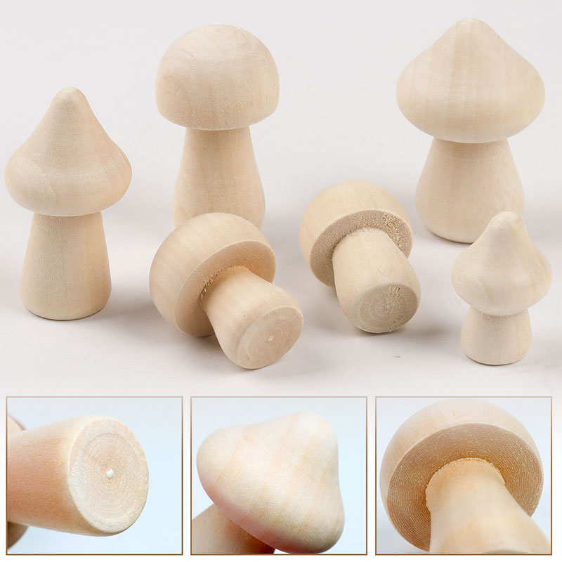 5PCS Mini Unfinished Wooden Mu - Diy Automation Projects recension och pris