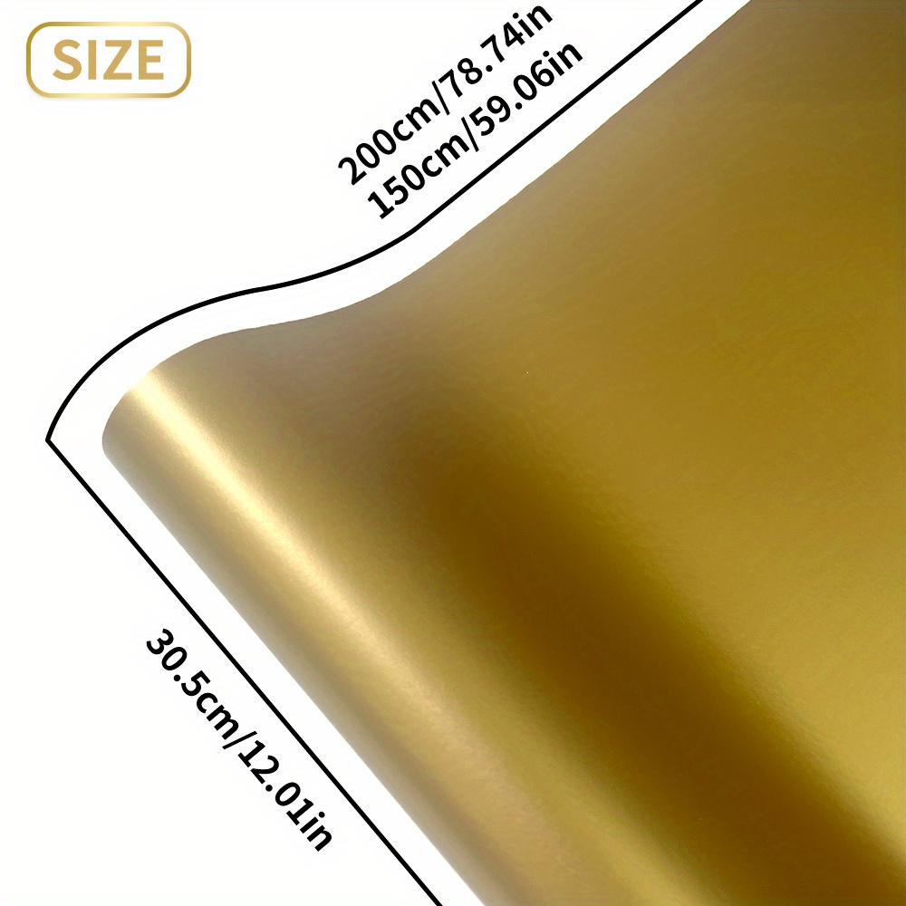 1Roll Matte Gold Vinyl Roll Pe - Diy Automation recension och pris