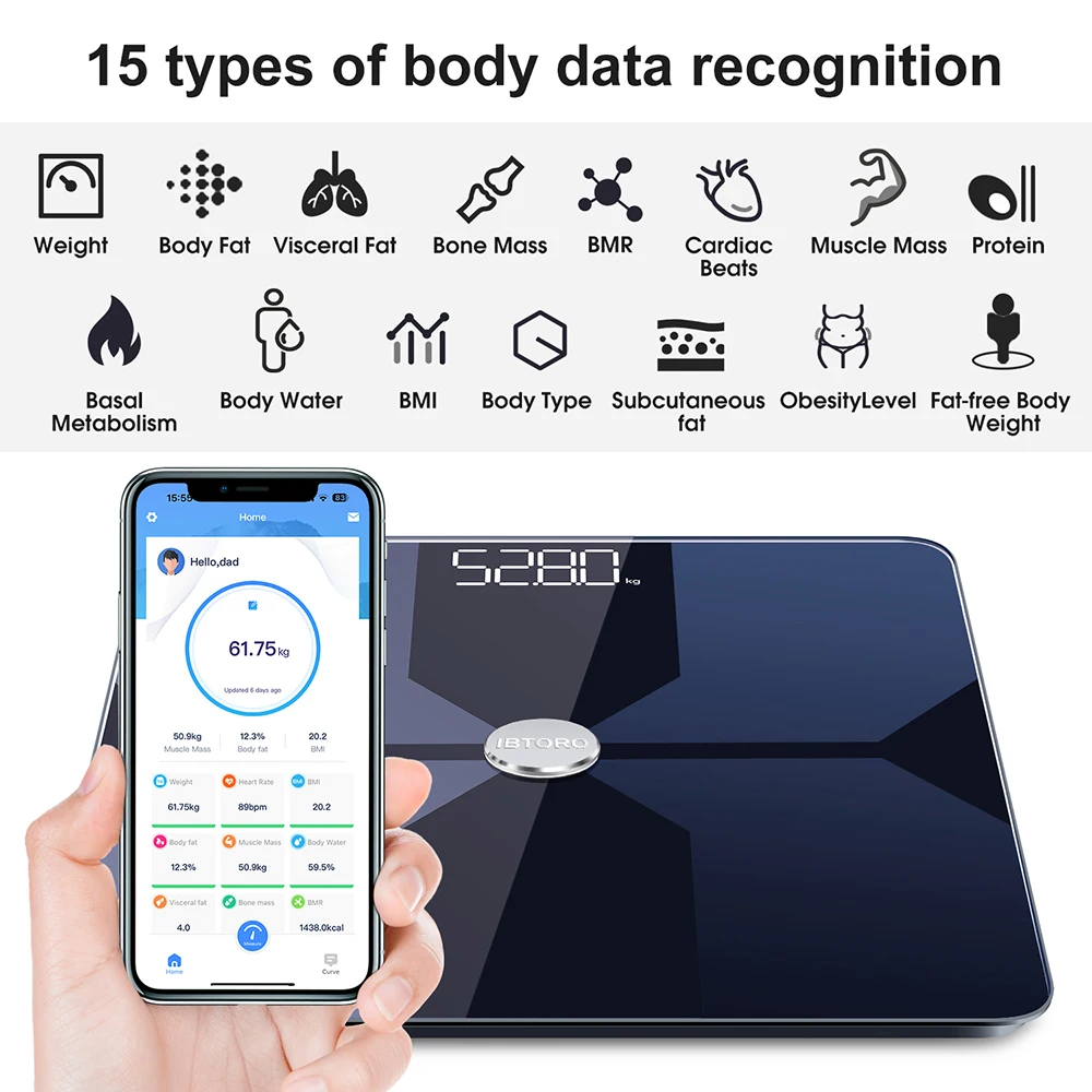 Body Fat Scale Wifi Home Preci - Home Automation Industry recension och pris
